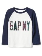 Gap Logo Baseball Tee - New Off White