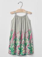 Gap Print Strappy Dress - Floral Hibiscus