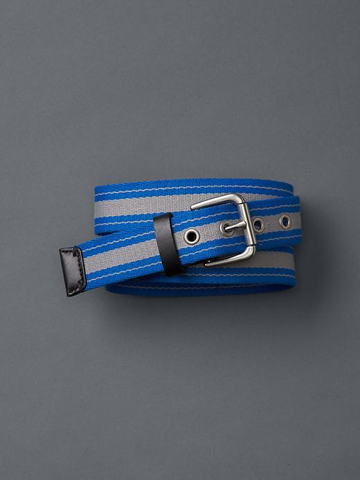 Gap Men Stripe Webbing Belt - Blue Streak