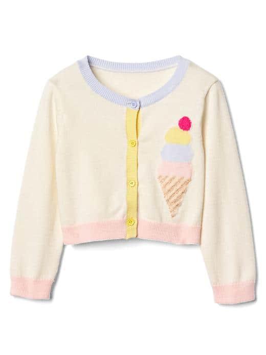 Gap Ice Cream Cardigan - Ivory Frost