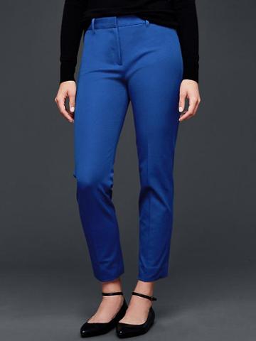 Gap Women Bi Stretch Slim Crop Pants - Royal Blue