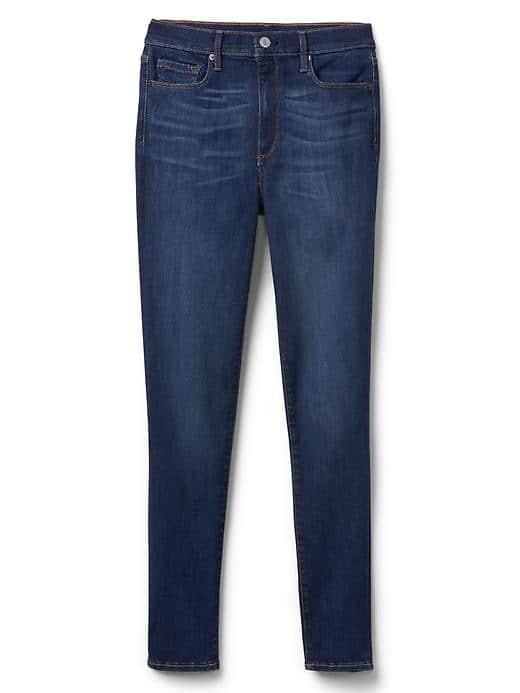 Gap Women Super High Rise Sculpt True Skinny Jeans - Blue Black