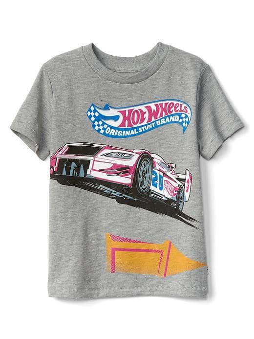 Gap Babygap &#124 Hot Wheel Glow In The Dark Tee - Heather Gray