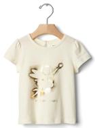 Gap Happy Little Thoughts Tee - Ivory Frost