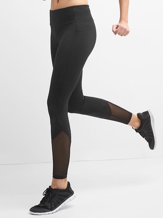 Gap Gapfit Blackout Gfast Shine High Rise Leggings - Black