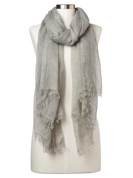 Gap Women Solid Scarf - Heather Grey