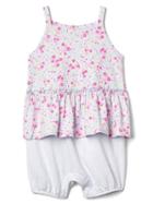 Gap Mix Print Double Layer Shorty One Piece - Sunrise Blue