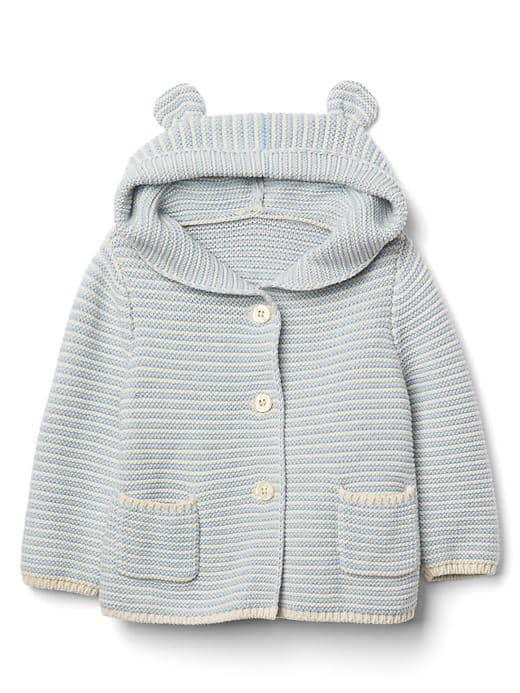 Gap Bear Sweater Hoodie - Blue Stripe