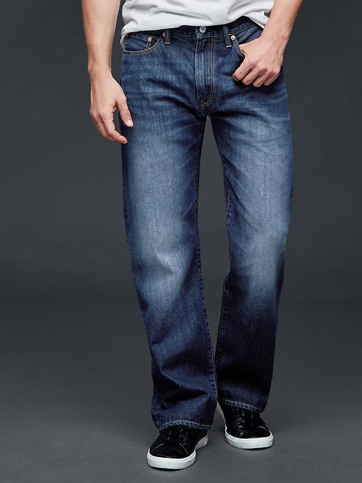 Gap Men 1969 Relaxed Fit Jeans Medium Authentic Indigo - Medium Authentic Indigo