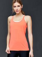 Gap Women Gapfit Breathe Racerback Tank - Neon Orange Dark