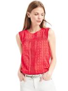 Gap Women Eyelet Lace Tank - Rose Bush