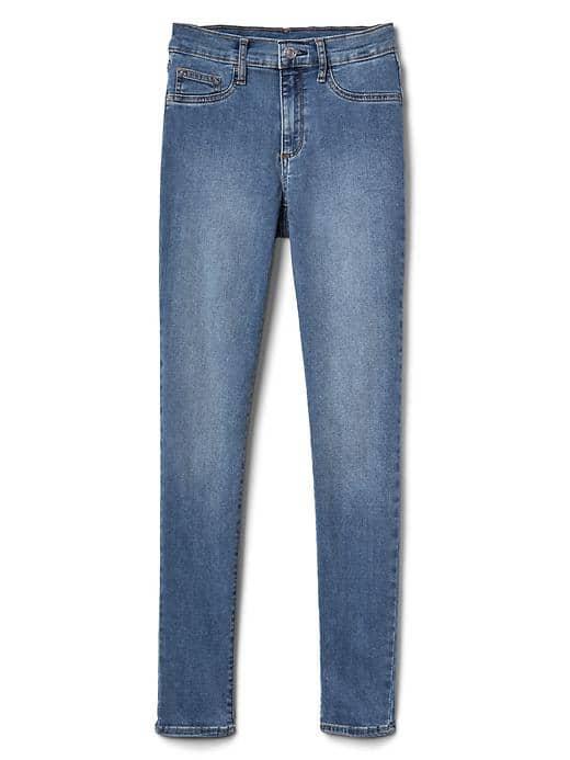 Gap Women Mid Rise Denim Easy Ankle Leggings - Medium Indigo