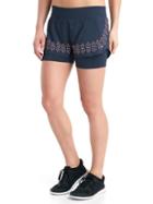 Gap Women Gtrack Embroidered Shorts - True Indigo