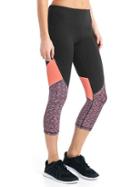 Gap Women Gapfit Blackout Gfast Colorblock High Rise Capris - Sunset Glow