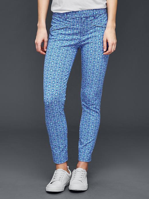 Gap Women Bi Stretch Skinny Ankle Pants - Blue Mosaic
