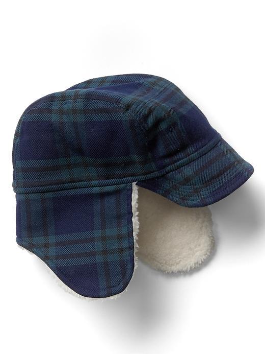 Gap Plaid Trapper Hat - Dark Night