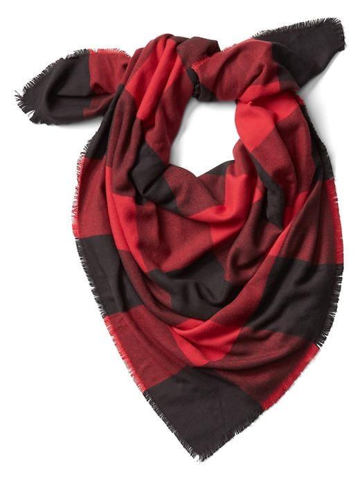 Gap Women Buffalo Oversize Scarf - Holly Berry