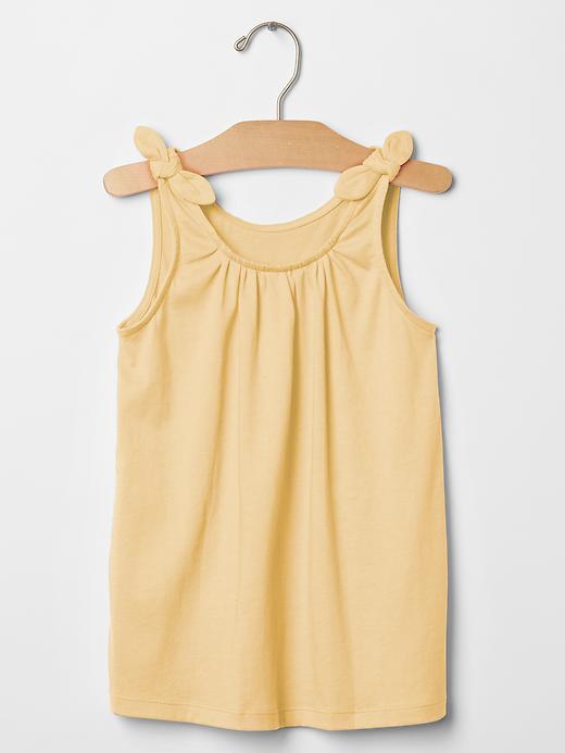 Gap Bow Shirred Tank - Light Yellow