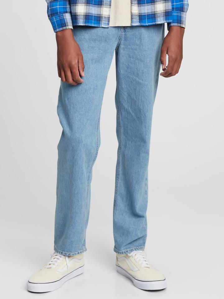 Teen Relaxed Taper Jeans With Washwell