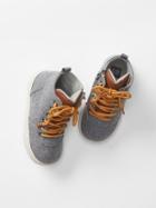 Gap Flannel Hi Top Sneakers - Oxide Grey