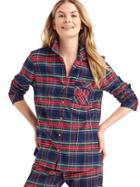 Gap Women + Pendleton Flannel Sleep Shirt - Navy Plaid