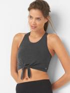 Gap Women Breathe Knot Tie Crop Top - Black