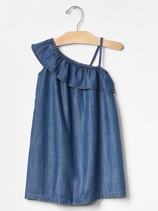 Gap 1969 Tencel Denim Asymmetrical Dress - Denim