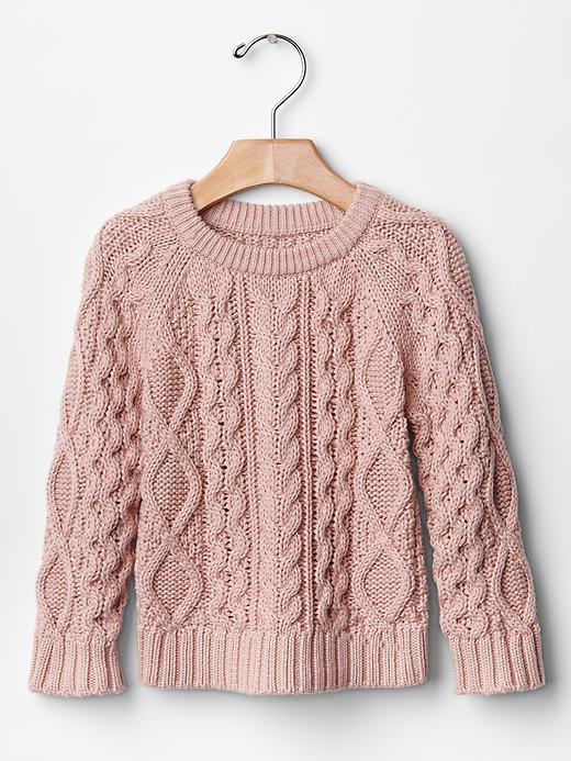 Gap Cable Knit Sweater - Willow Pink