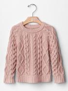 Gap Cable Knit Sweater - Willow Pink
