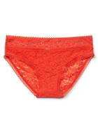 Gap Women Super Soft Lace Bikini - Red Poppy
