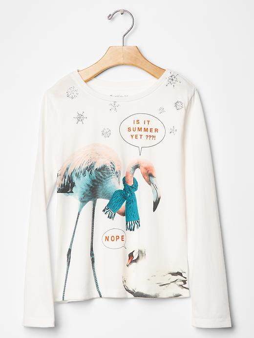 Gap Embellished Graphic Tee - New Off White