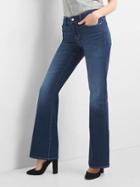 Gap Women Mid Rise Long & Lean Jeans - Medium Indigo