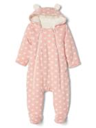 Gap Cozy Heart Bear One Piece - Pink Dust