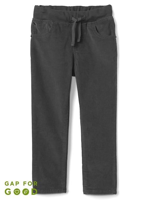 Gap Pull On Slim Fit Cords - Cast Iron
