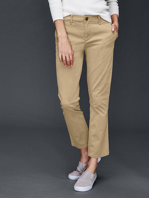 Gap Women Crop Kick Pants - Mission Tan