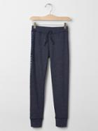 Gap Sequin Stripe Sweats - Navy Heather