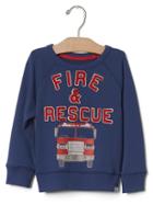 Gap Auto Pullover Sweatshirt - Blue Track