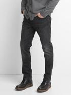 Gap Men Straight Fit Jeans Stretch - Washed Black