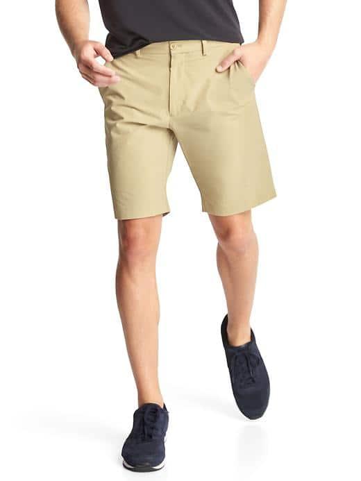 Gap Men Performance Stretch Khaki Shorts 10 - Cargo Khaki