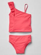 Gap Eyelet Asymmetrical Swim Two Piece - Sassy Pink