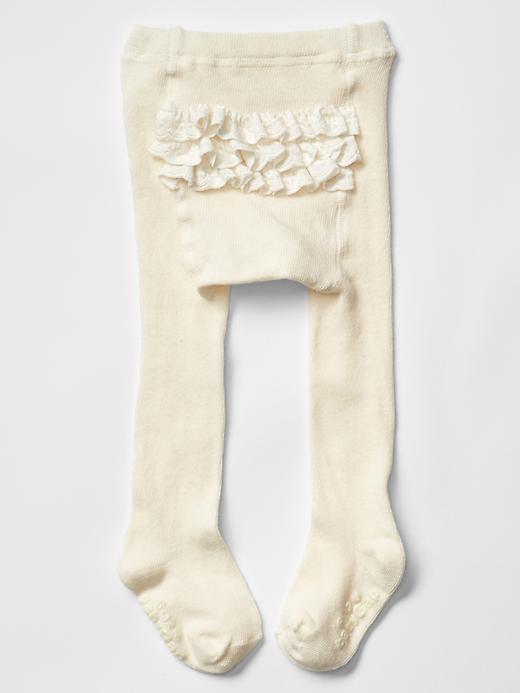 Gap Tiered Ruffle Tights - Ivory Frost