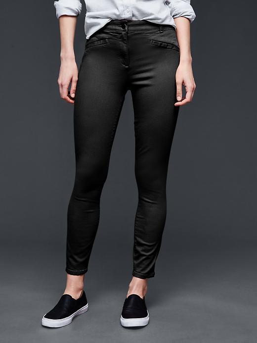 Gap Women Modern Stretch Skinny Crop Khakis - True Black