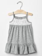 Gap Crochet Cami Dress - Light Grey Marle