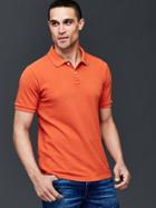 Gap Men Solid Pique Polo - Orange Pop