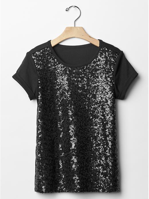 Gap Sequin Tee - True Black