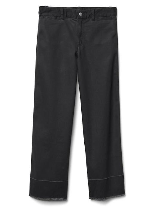 Gap Women Wide Leg Crop High Rise Chinos - Moonless Night