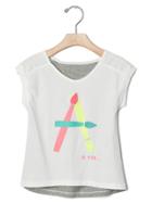 Gap Embellished Genius Graphic Tee - New Off White