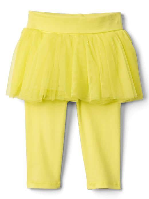 Gap Women Tulle Skirt Legging Duo - Fresh Yellow