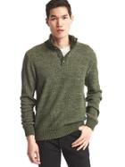 Gap Men Mockneck Sweater - Olive