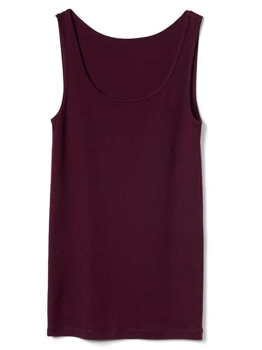 Gap Women Scoop Neck Tank - Plum Pie